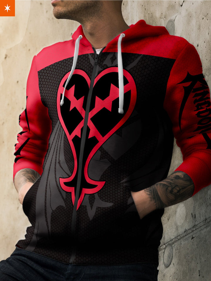 Fandomaniax - Heartless Unisex Zipped Hoodie