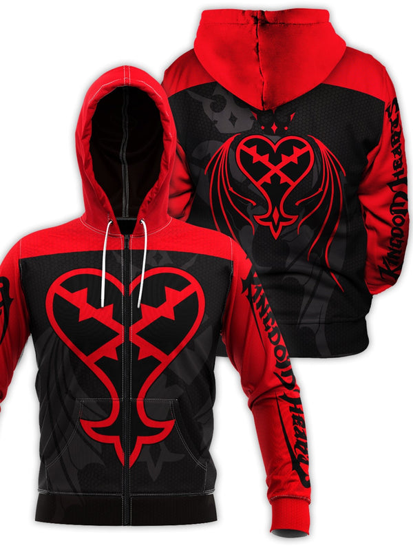 Fandomaniax - Heartless Unisex Zipped Hoodie