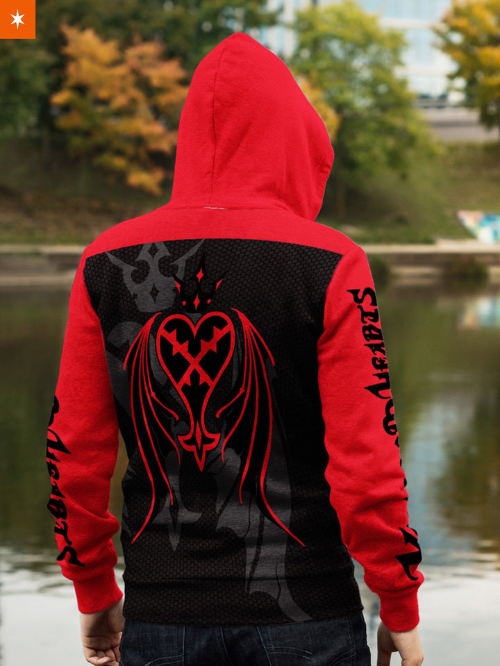 Fandomaniax - Heartless Unisex Zipped Hoodie