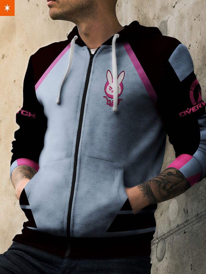 Fandomaniax - Hero D.va Unisex Zipped Hoodie