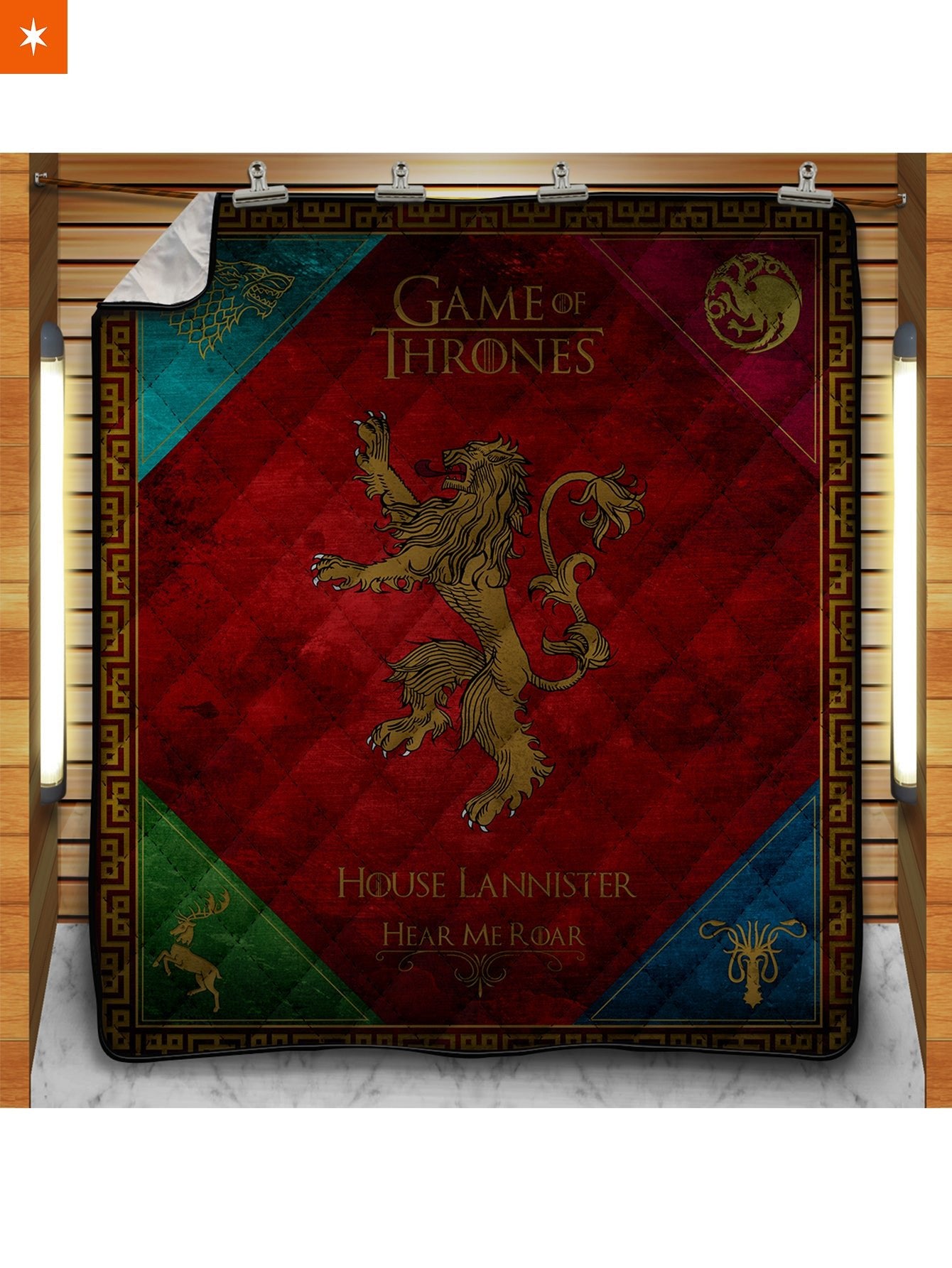 Fandomaniax - House Lannister Quilt Blanket