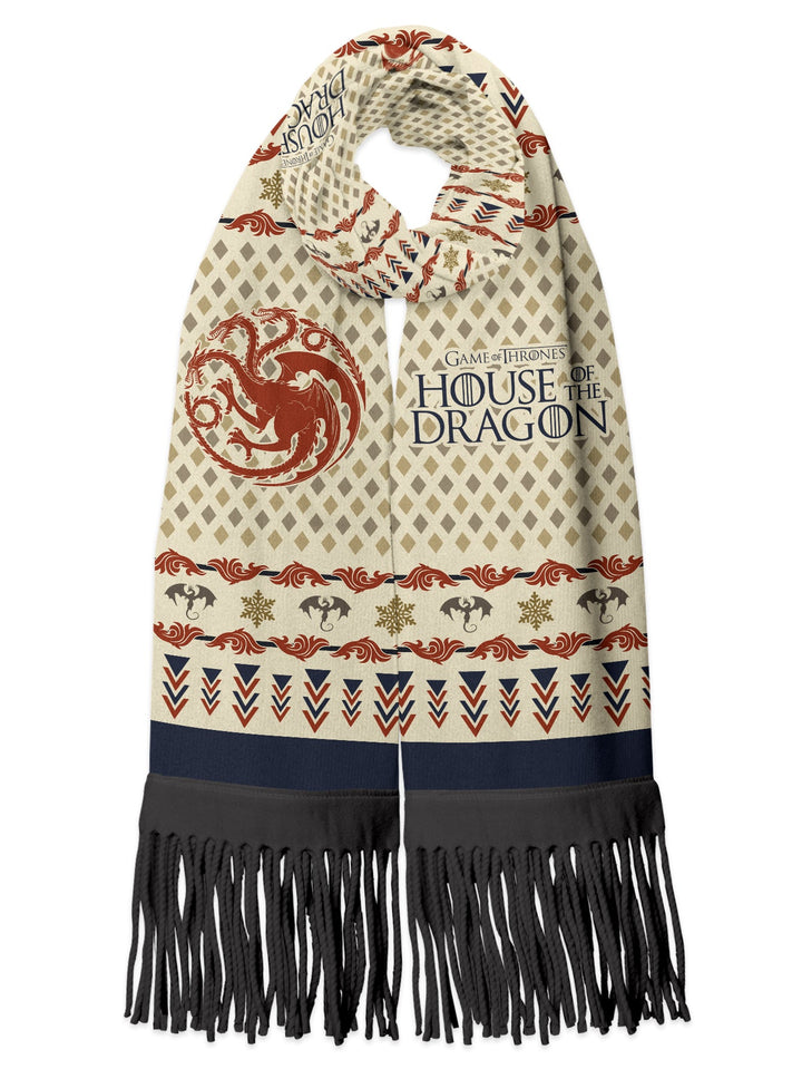 Fandomaniax - House of Dragon Xmas Wool Scarf