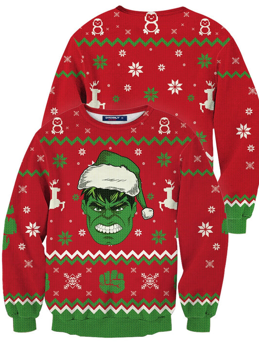 Fandomaniax - Hulk Smashin' Christmas Unisex Wool Sweater