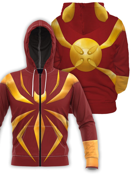 Fandomaniax Iron Spider Unisex Zipped Hoodie