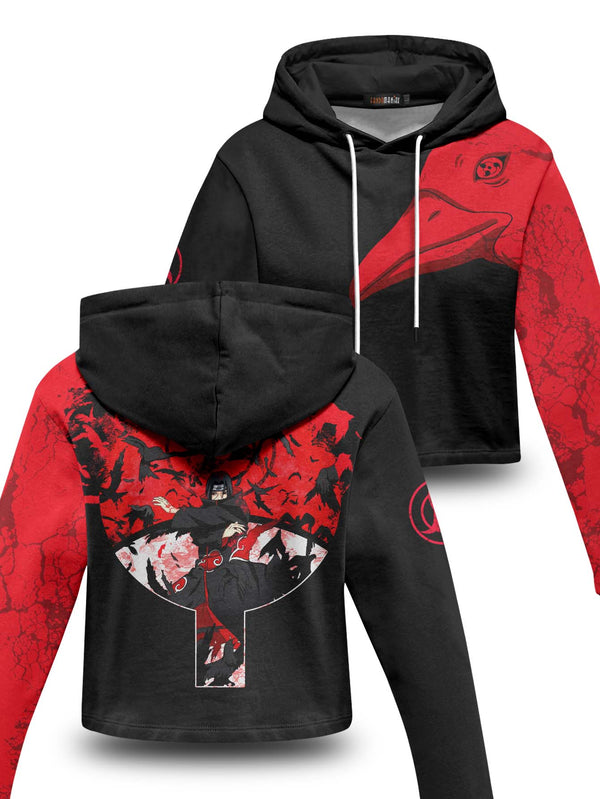 Fandomaniax - Itachi Summoning Crow Cropped Hoodie