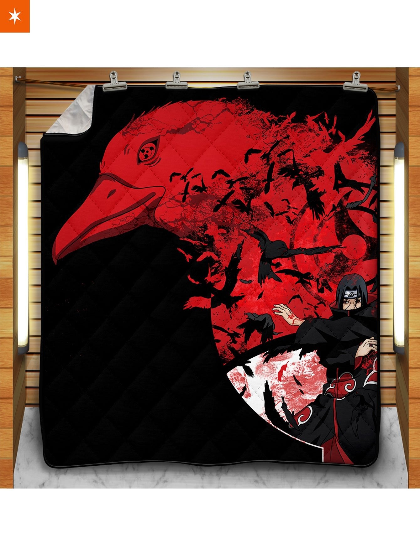 Fandomaniax - Itachi Summoning Crow Quilt Blanket