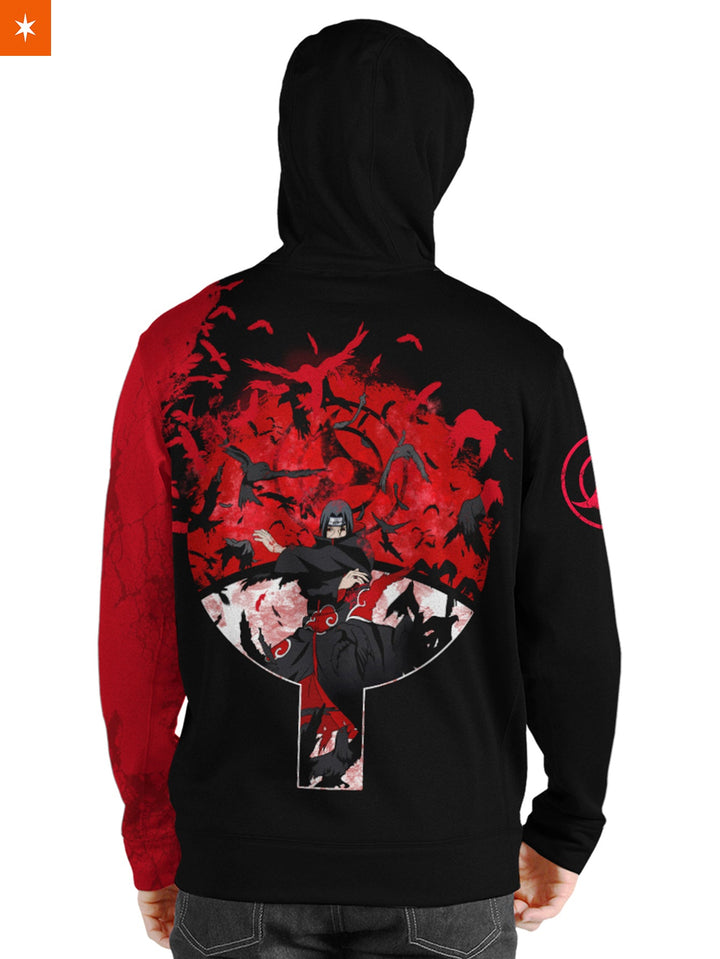 Fandomaniax - [Buy 1 Get 1 SALE] Itachi Summoning Crow Unisex Pullover Hoodie