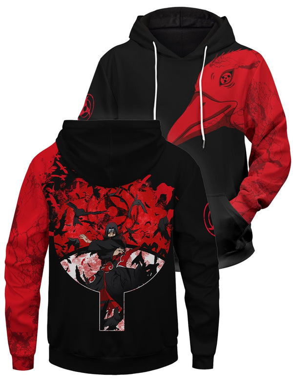 Fandomaniax - [Buy 1 Get 1 SALE] Itachi Summoning Crow Unisex Pullover Hoodie