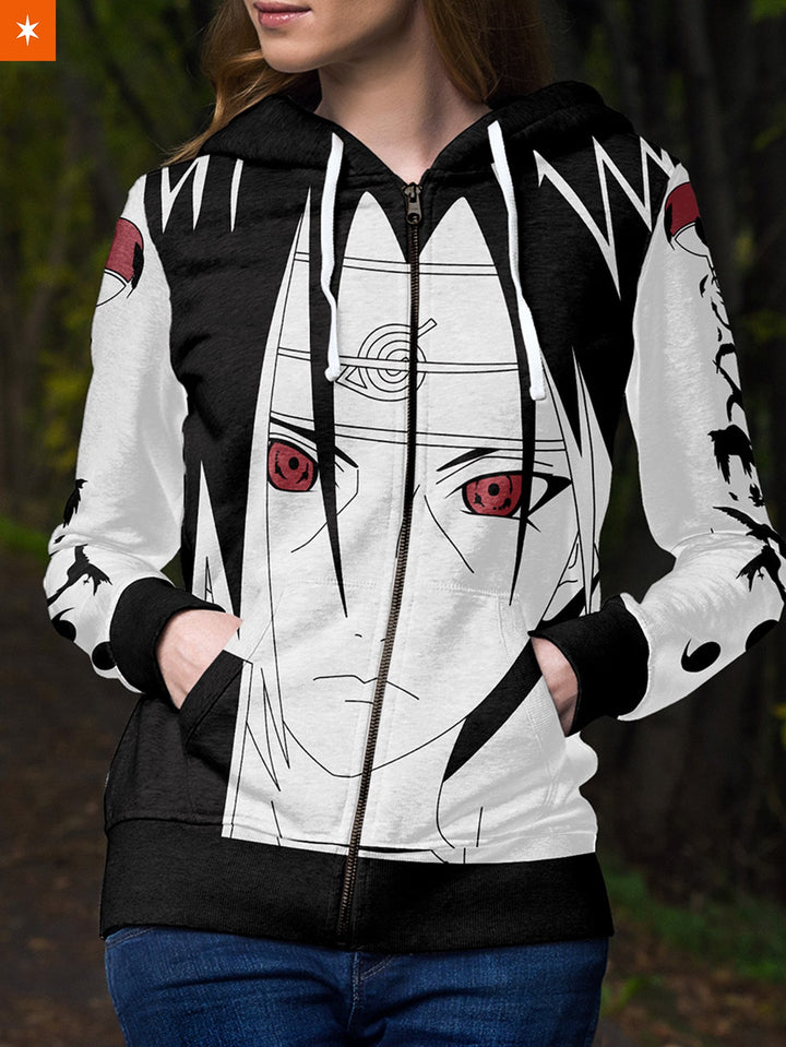 Fandomaniax - Itachi Unisex Zipped Hoodie