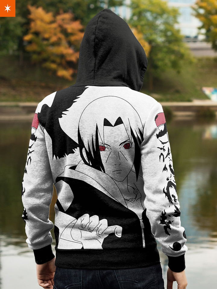 Fandomaniax - Itachi Unisex Zipped Hoodie