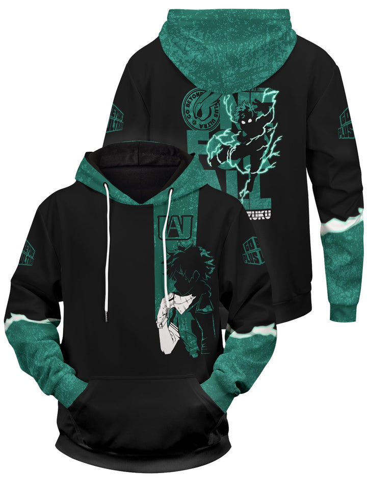 Fandomaniax - Izuku Midoriya Unisex Pullover Hoodie