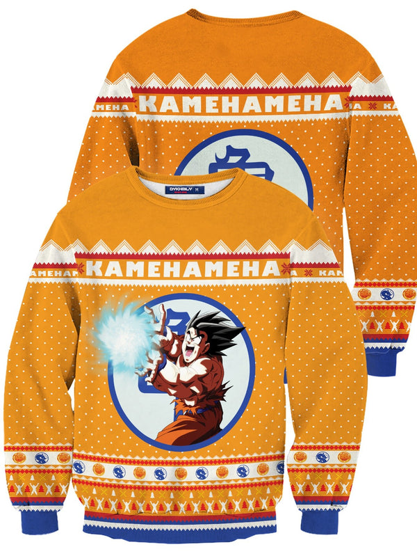 Fandomaniax - Kamehameha Christmas Unisex Wool Sweater