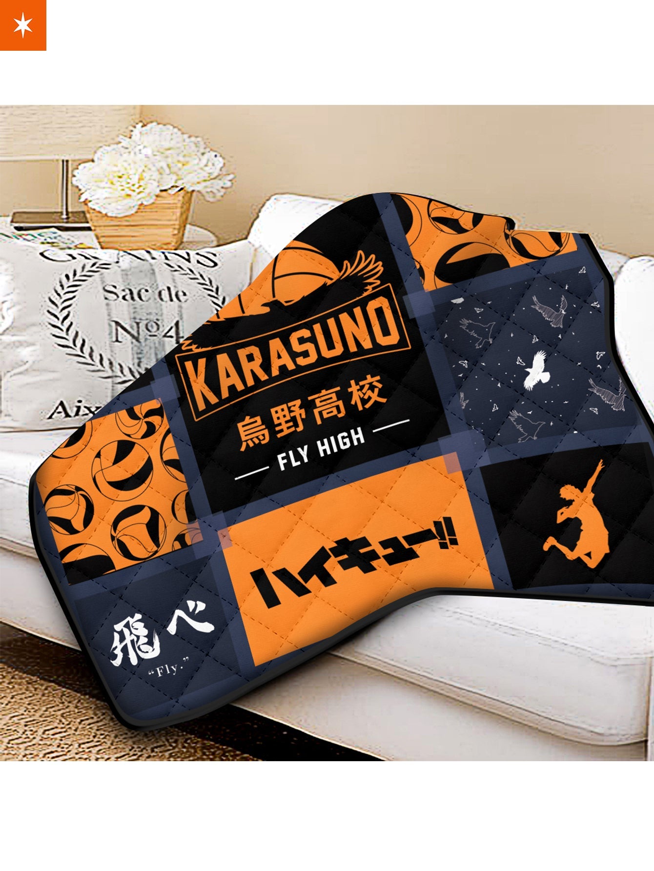 Fandomaniax - Karasuno Cozy Quilt Blanket