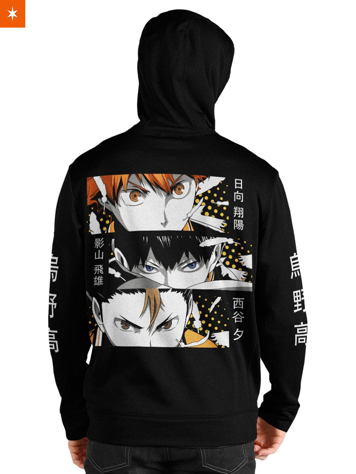 Fandomaniax - Karasuno Panel Unisex Pullover Hoodie