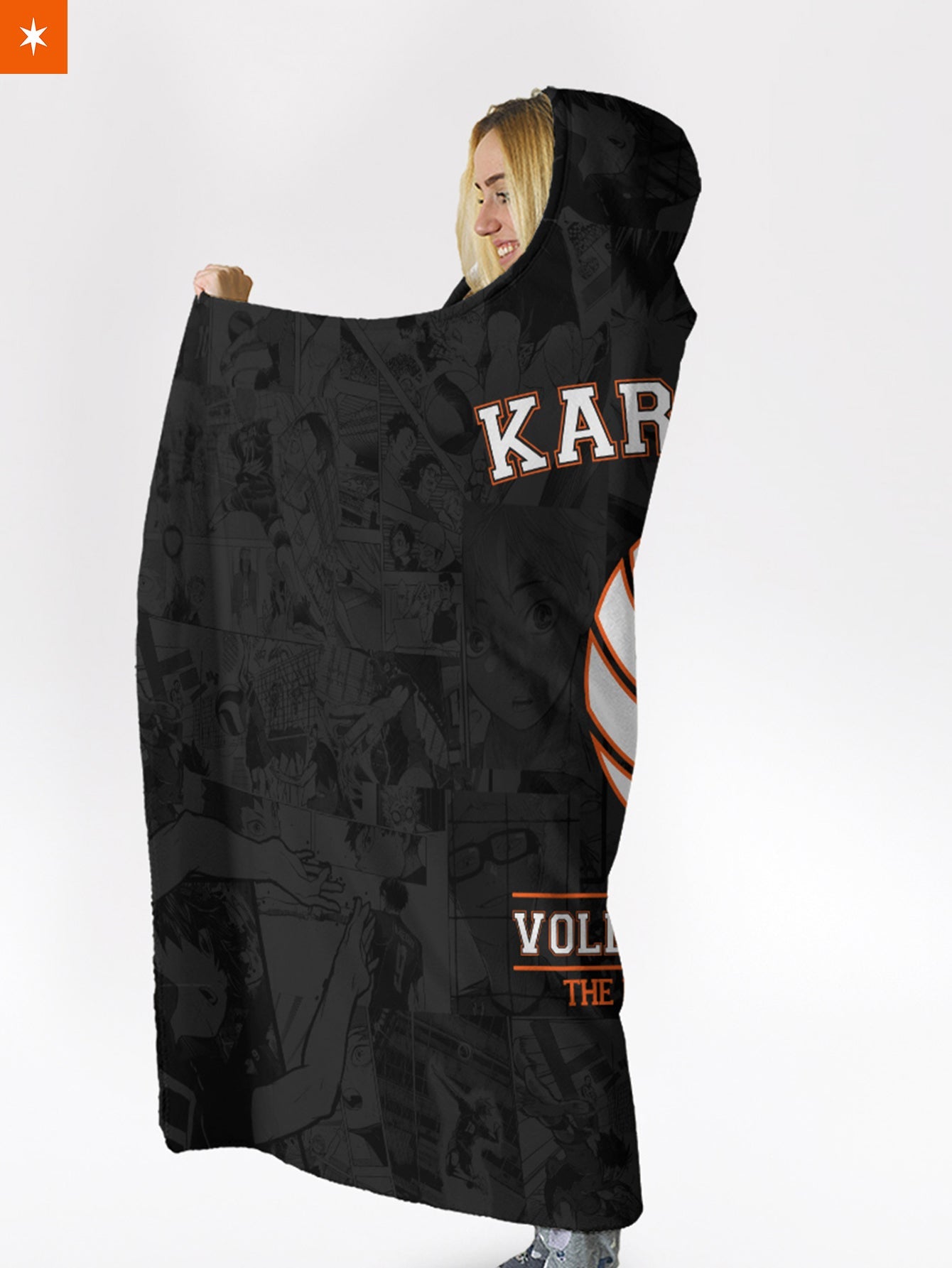 Fandomaniax - Karasuno Volleyball Club Hooded Blanket