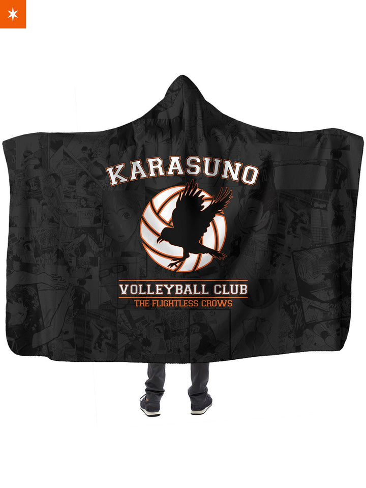 Fandomaniax - Karasuno Volleyball Club Hooded Blanket