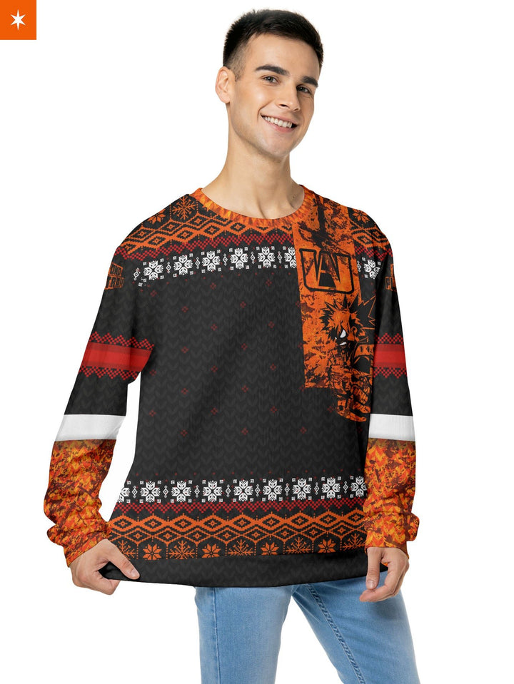 Fandomaniax - Katsuki Bakugou Xmas Unisex Wool Sweater