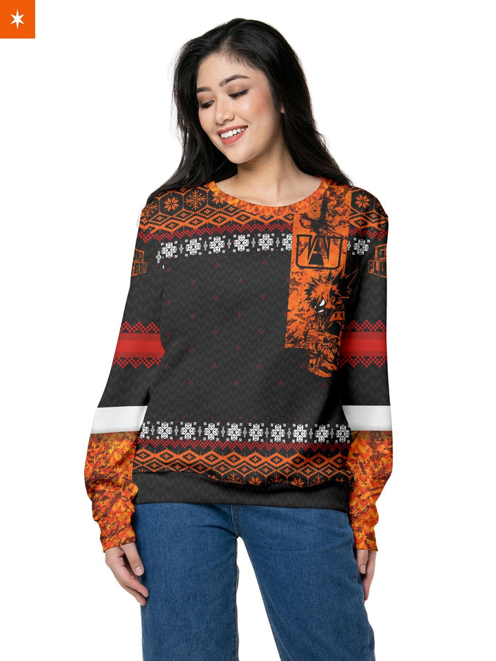 Fandomaniax - Katsuki Bakugou Xmas Unisex Wool Sweater