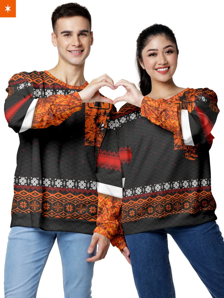 Fandomaniax - Katsuki Bakugou Xmas Unisex Wool Sweater