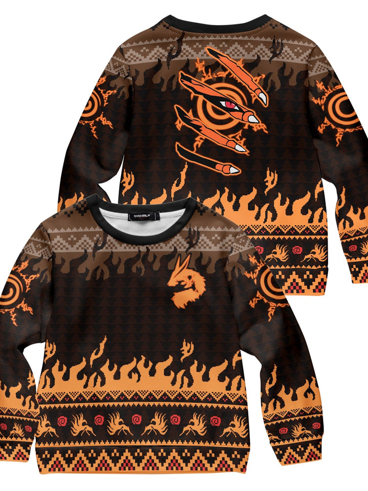 Fandomaniax - Kurama Mark Kids Unisex Wool Sweater