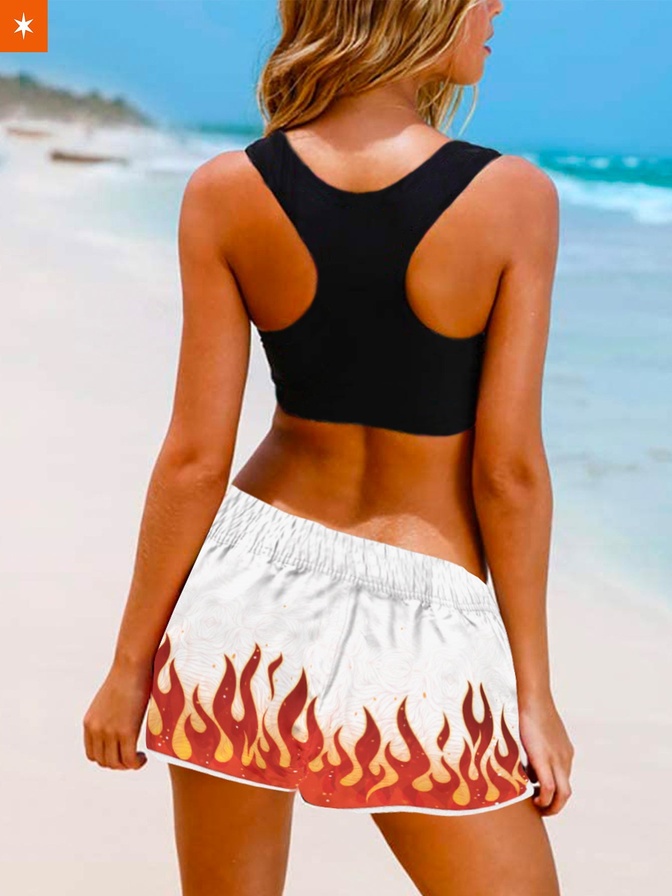 Fandomaniax - Kyojuro Fire Women Beach Shorts