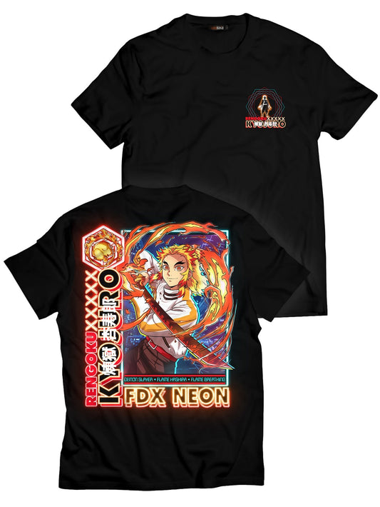 Fandomaniax - Kyojuro Neon Unisex T-Shirt
