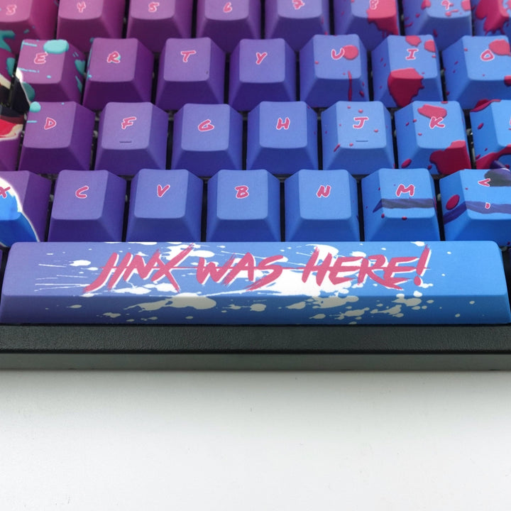 League of Legends | Jinx Keycaps (Limited 50 set ONLy) | Gaming Anime Keycap Sets Keyboard - Goblintechkeys