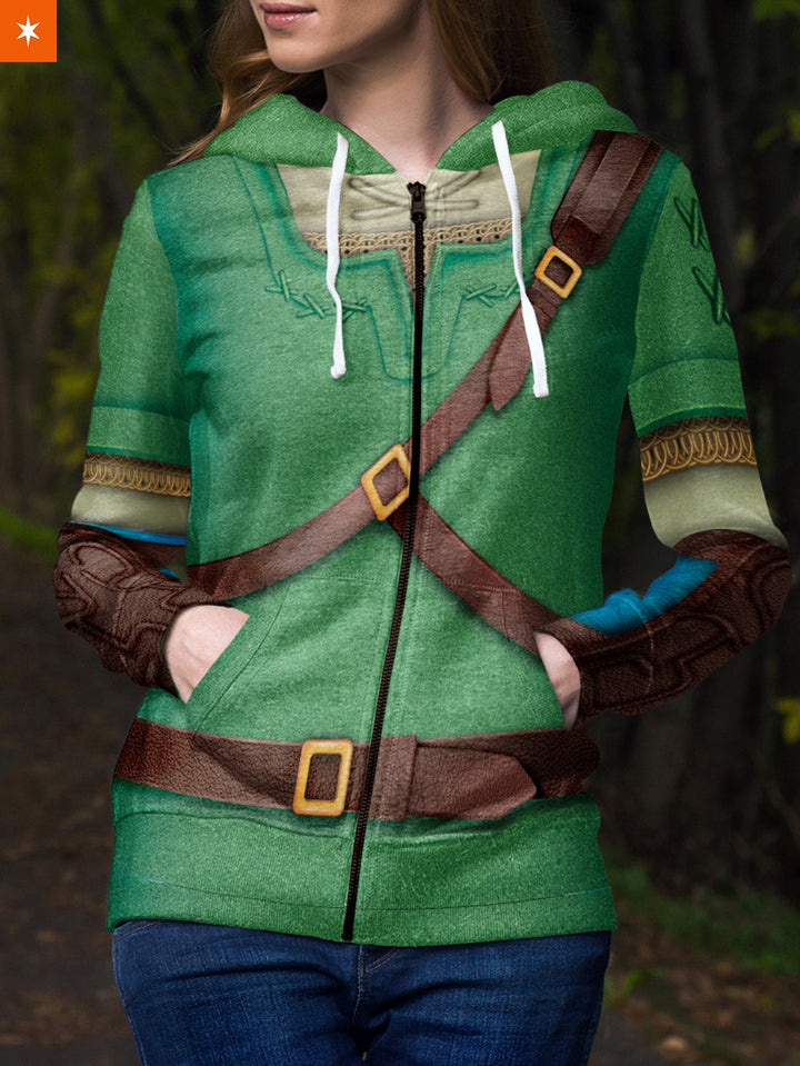 Fandomaniax - Legend of Link Unisex Zipped Hoodie