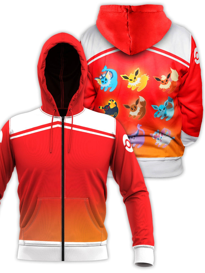 Fandomaniax - Lion King Eevee Unisex Zipped Hoodie