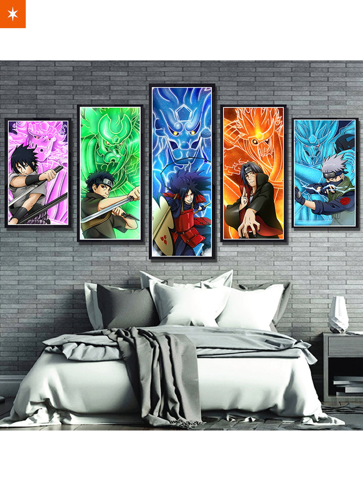 Fandomaniax - Mangekyou Susanoo Squad 5 Piece Canvas