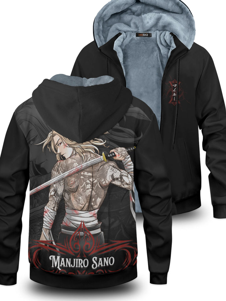 Fandomaniax - Manjiro Mafia Velvet Hoodie