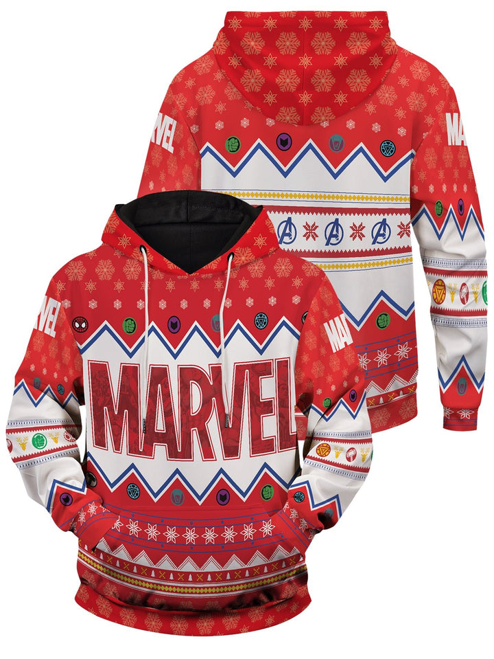 Fandomaniax - Marvel Christmas Unisex Pullover Hoodie