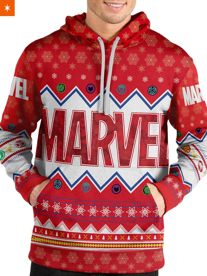 Fandomaniax - Marvel Christmas Unisex Pullover Hoodie