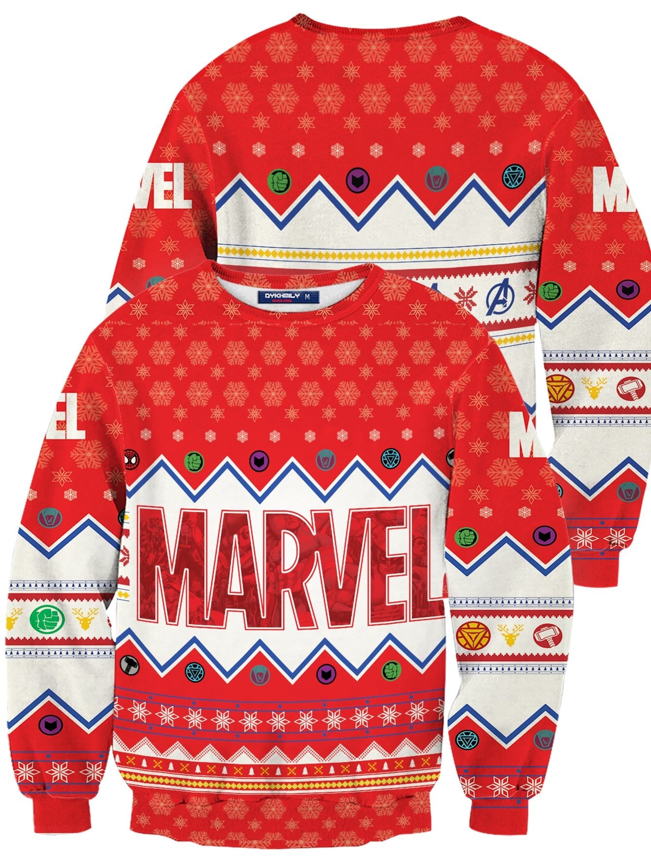 Fandomaniax - Marvel Christmas Unisex Wool Sweater
