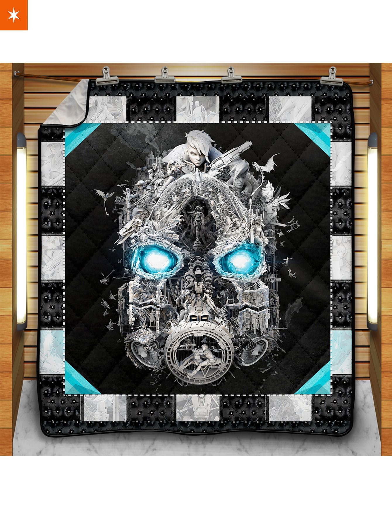Fandomaniax - Mask of Mayhem Quilt Blanket