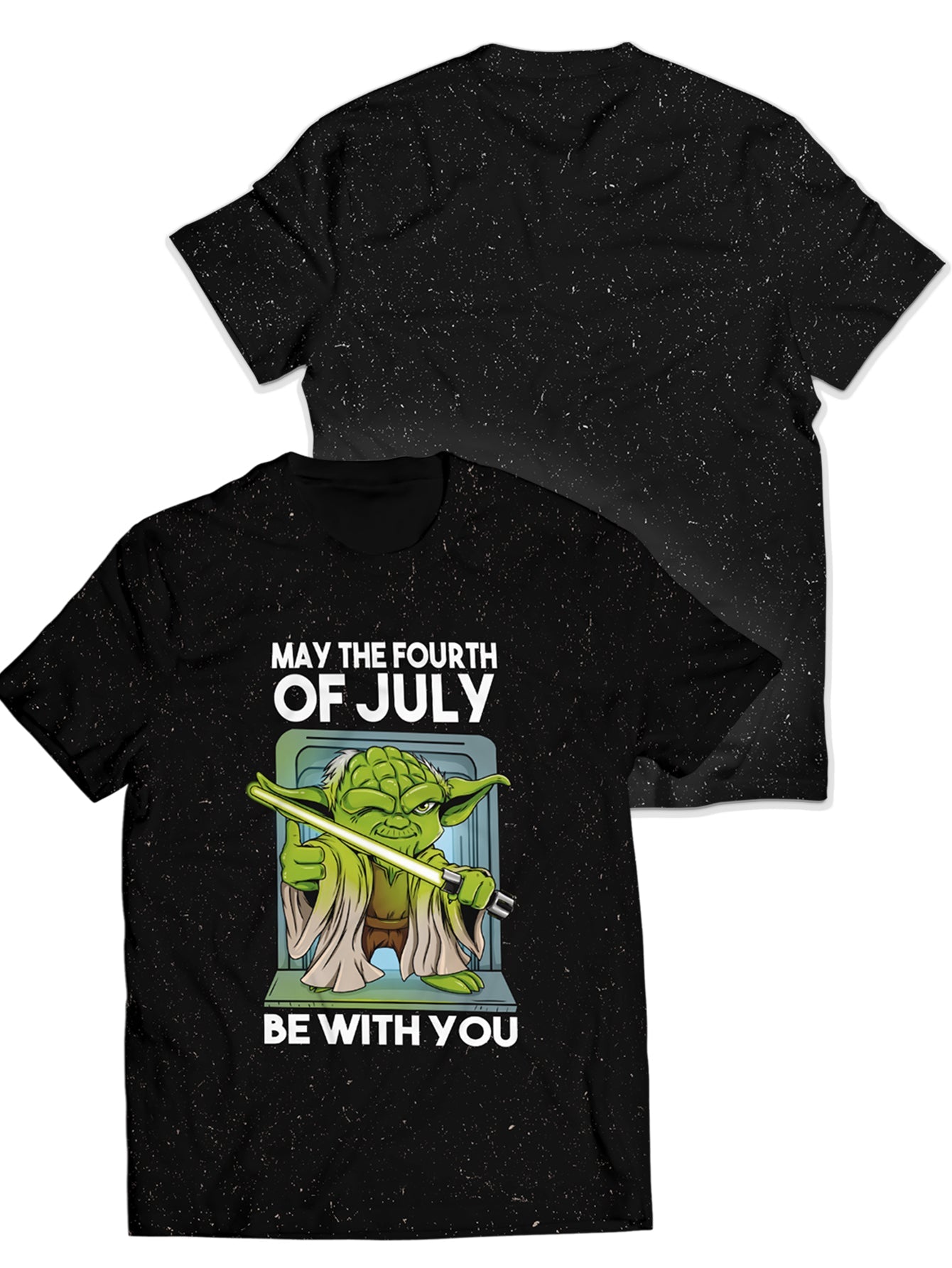 Fandomaniax - May the 4th of July be with you Unisex T-Shirt