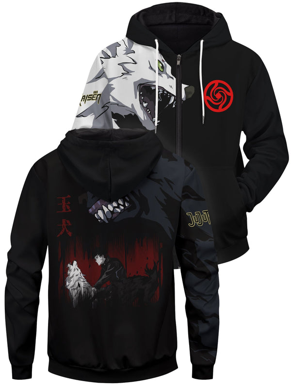 Fandomaniax - Megumi Divine Dogs Unisex Zipped Hoodie