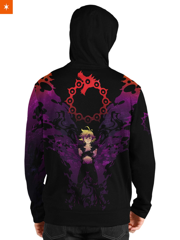 Fandomaniax - Meliodas Demon Unisex Pullover Hoodie