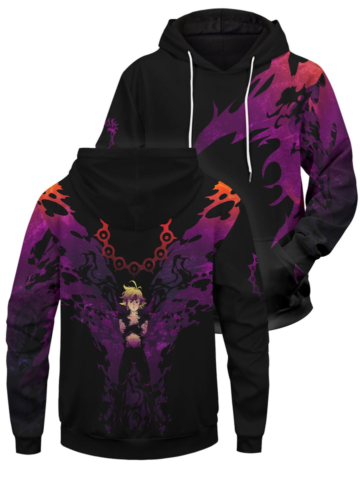 Fandomaniax - Meliodas Demon Unisex Pullover Hoodie