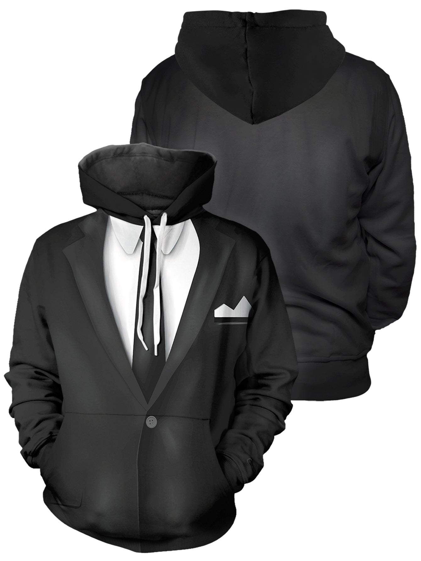Fandomaniax - Men in Black Suit Unisex Pullover Hoodie
