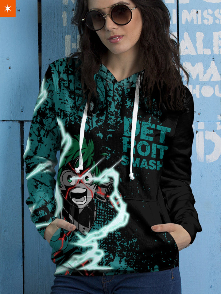 Fandomaniax - MHA Hero Deku Unisex Pullover Hoodie