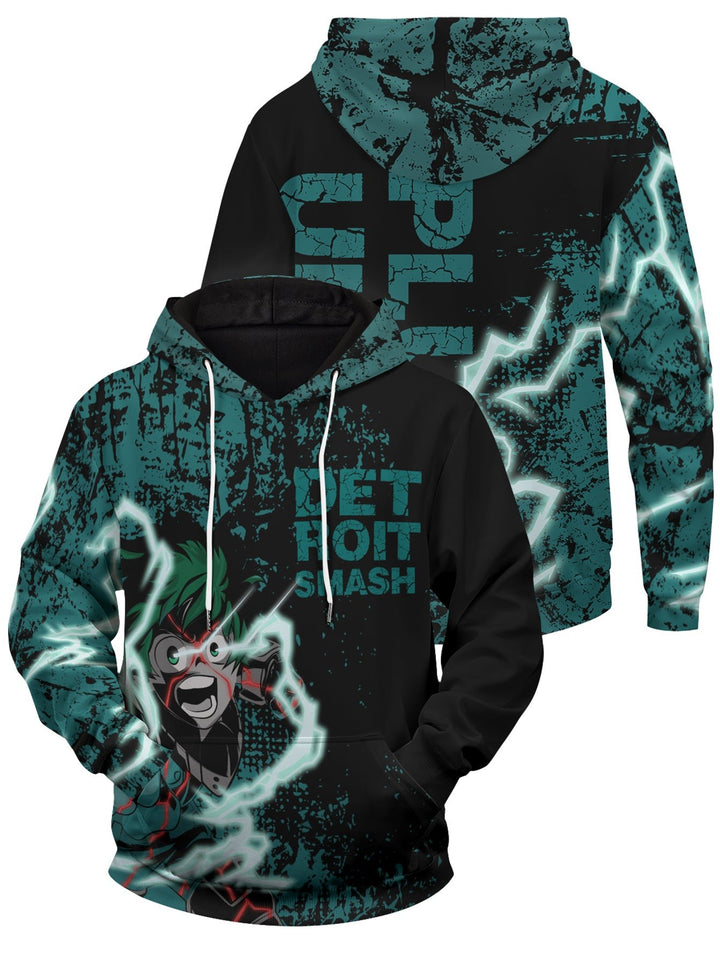 Fandomaniax - MHA Hero Deku Unisex Pullover Hoodie