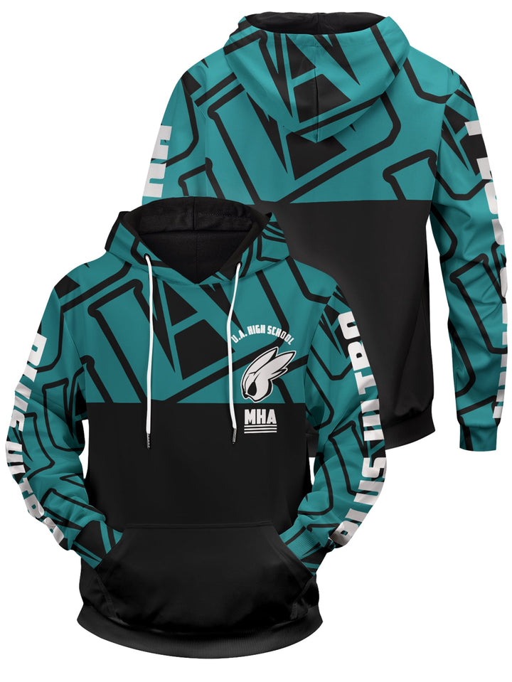 Fandomaniax - MHA Midoriya Unisex Pullover Hoodie