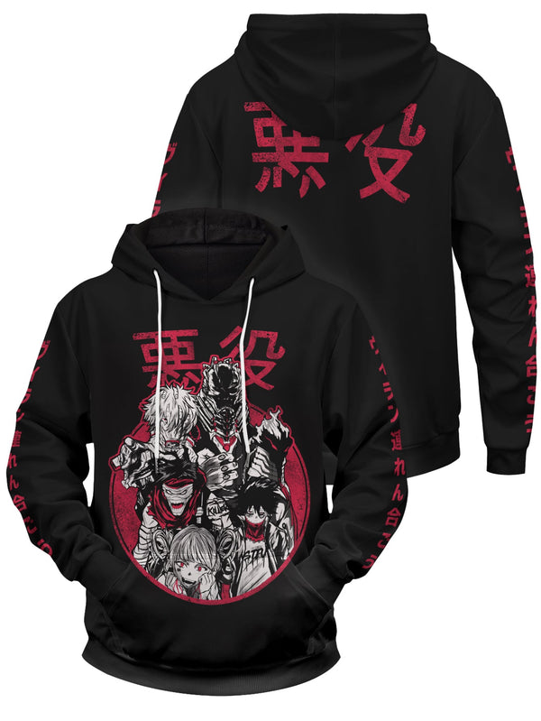 Fandomaniax - MHA Villains Unisex Pullover Hoodie