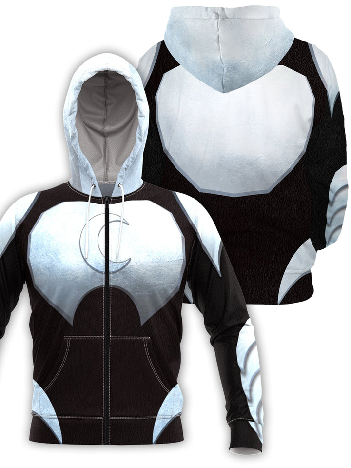 Fandomaniax - Moon Knight Unisex Zipped Hoodie