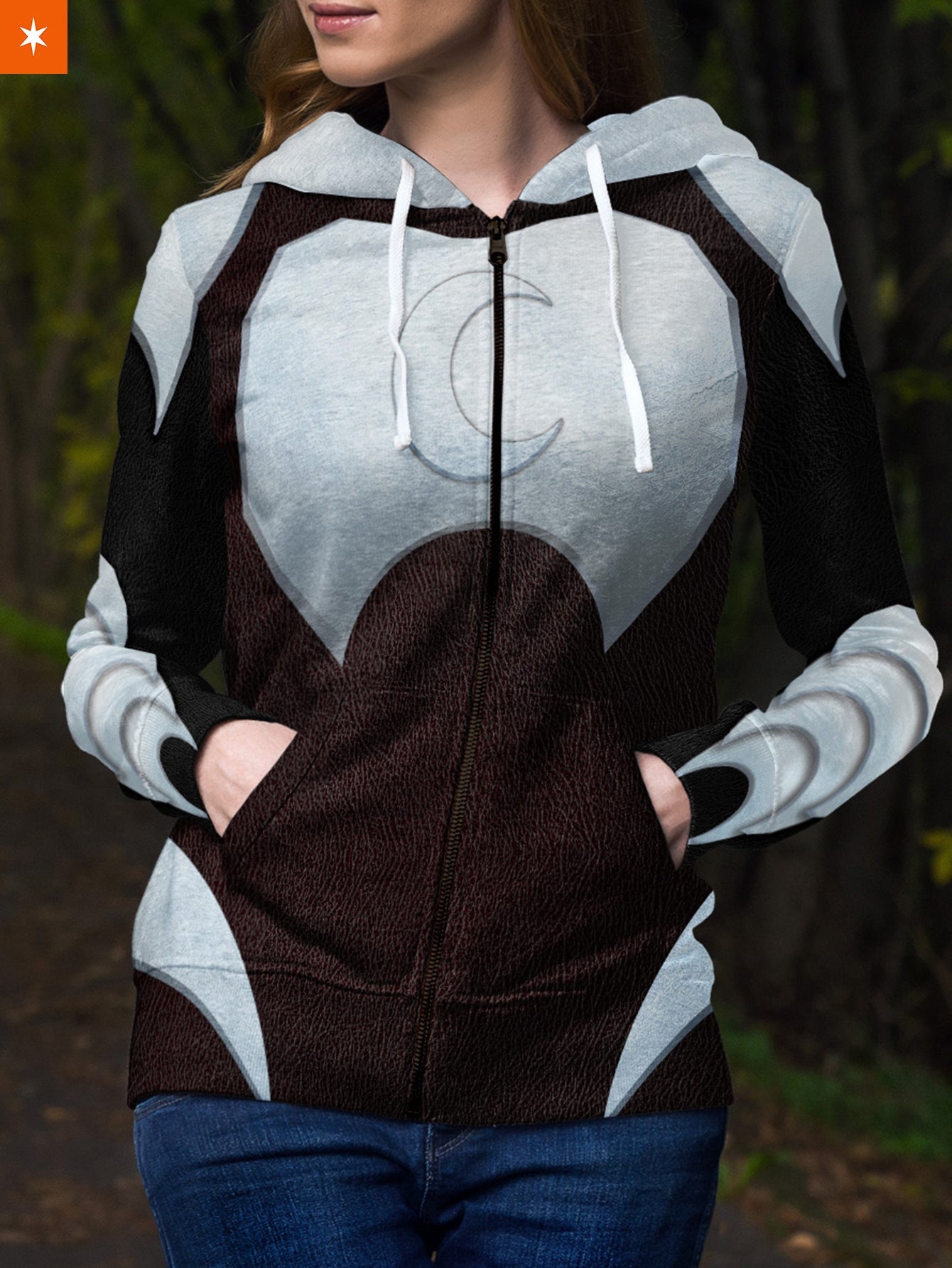 Fandomaniax Moon Knight Unisex Zipped Hoodie