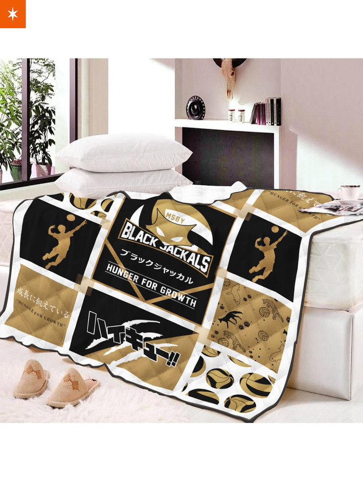 Fandomaniax - MSBY Black Jackals Cozy Quilt Blanket