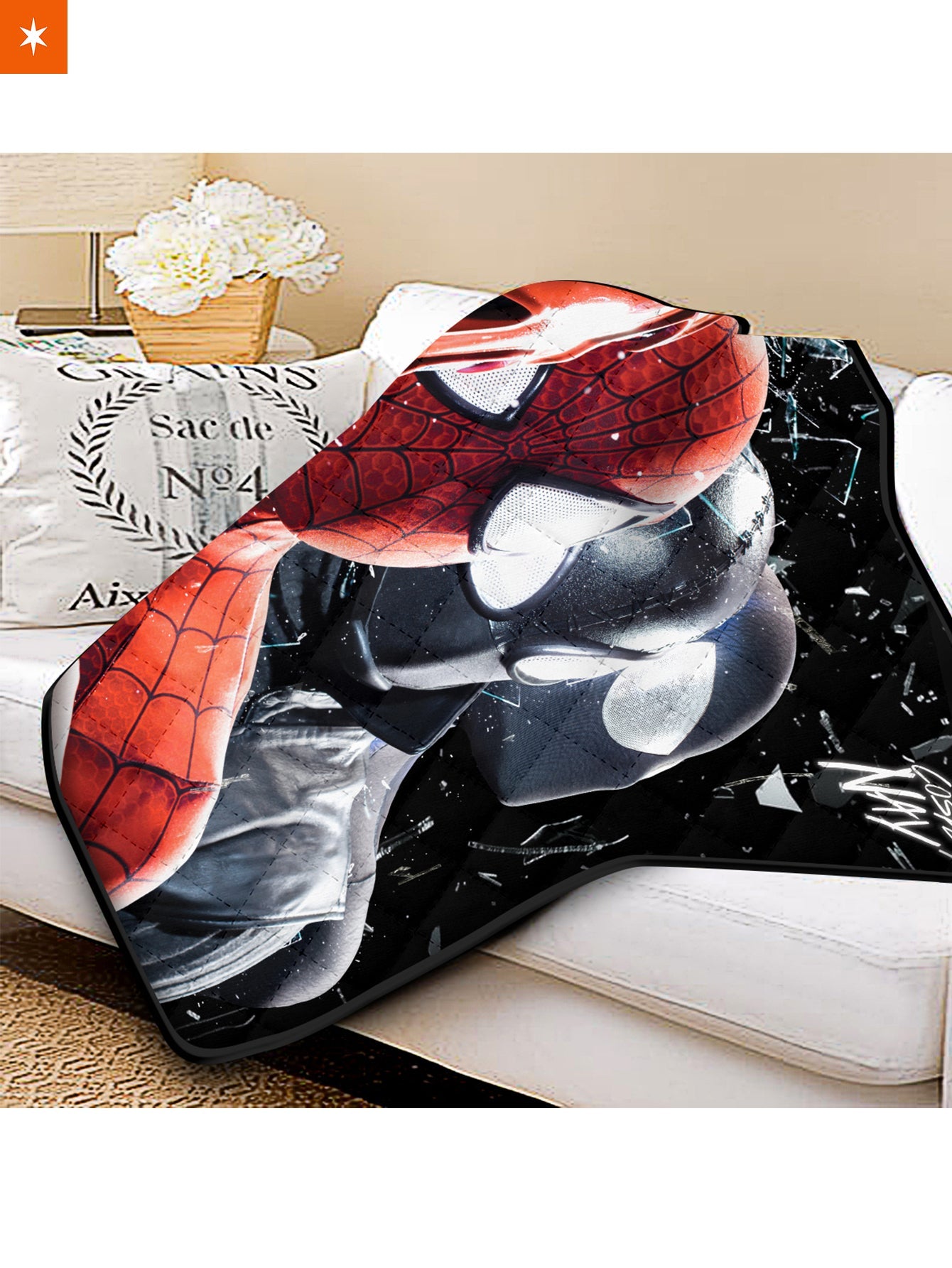 Fandomaniax - Multiverse Spider-man - Signed Quilt Blanket