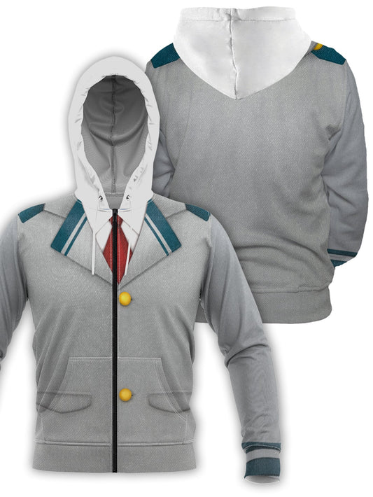 Fandomaniax - My Hero Academia School Uniform Zipped Hoodie