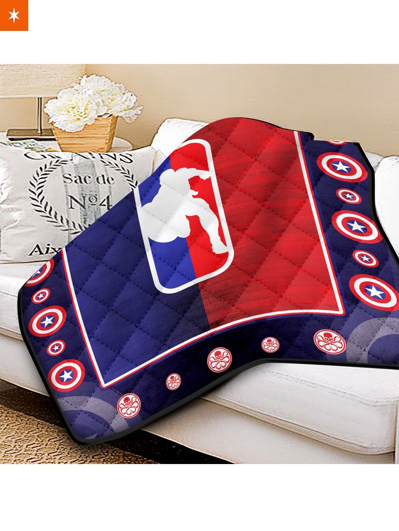 Fandomaniax - NBA Captain America Quilt Blanket